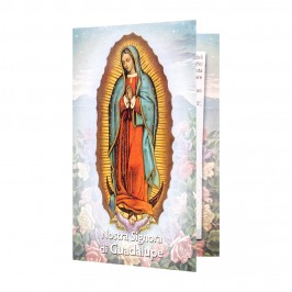 Statua Legno Madonna di Guadalupe con Biografia