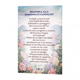 Statua Legno Madonna di Guadalupe con Biografia