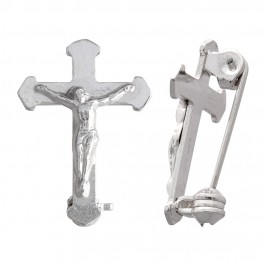 Croce con Spilla Clergyman Argento