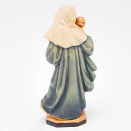 Madonna c/Bambino legno cm. 12