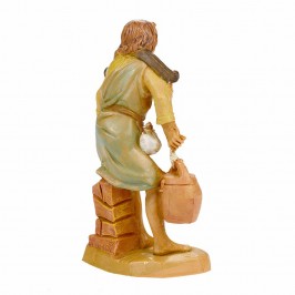 Pastorello con Secchi d'Acqua Fontanini cm 9,5