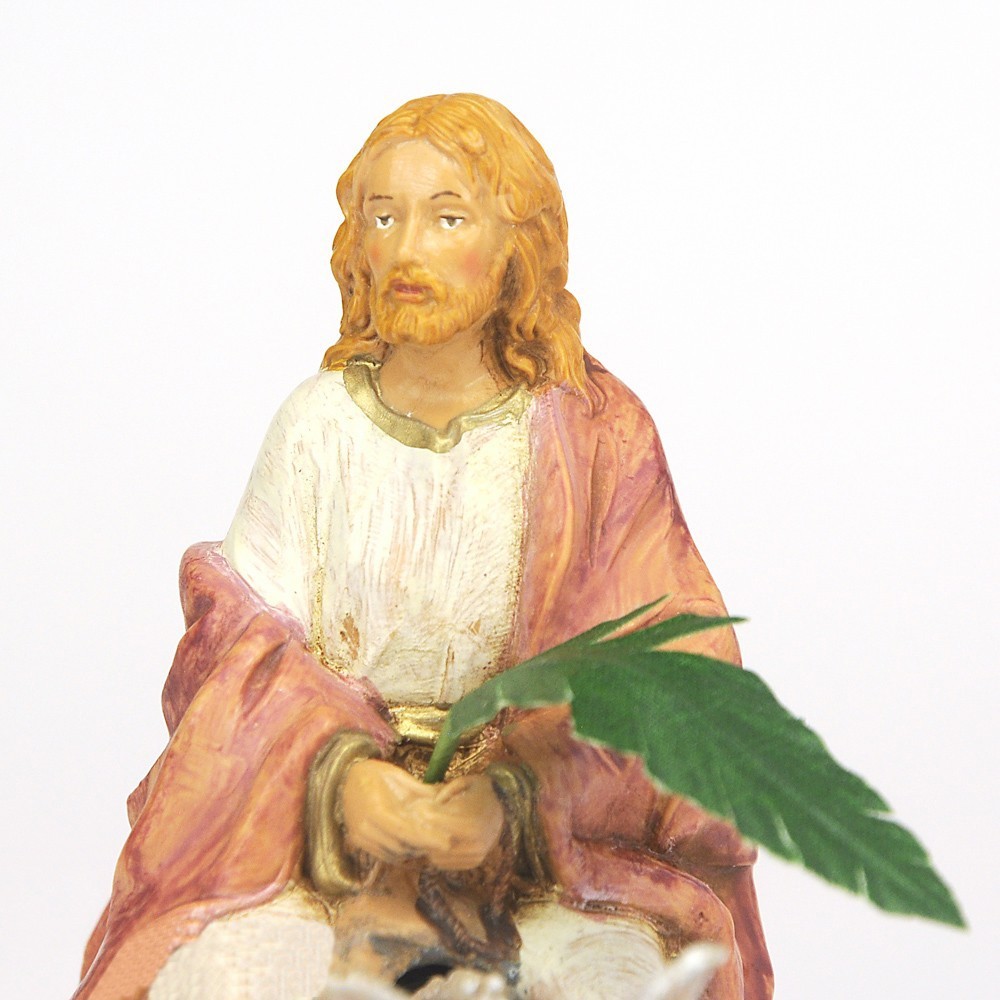 Gesù su Asinello Fontanini 12 cm