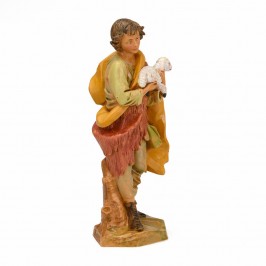 Pastore con Agnello Fontanini cm 17