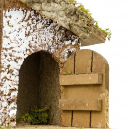 Capanna per Presepe Completo 12 cm