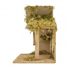 Capanna con Muschio e Sughero per 12 cm
