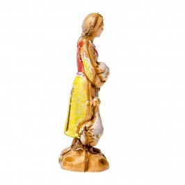 Donna con Oche per il Presepe