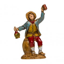 Uomo che Brinda per il Presepe
