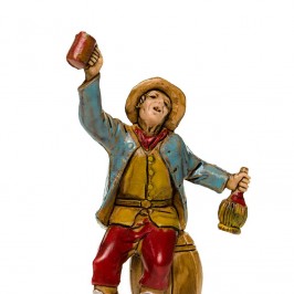 Uomo che Brinda per il Presepe