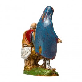 Pastori seduti vicino al Fuoco per il Presepe