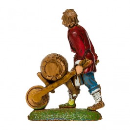Uomo con Botte per il Presepe
