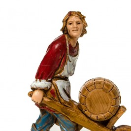 Uomo con Botte per il Presepe