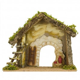 Capanna Semplice per Natività 19 cm