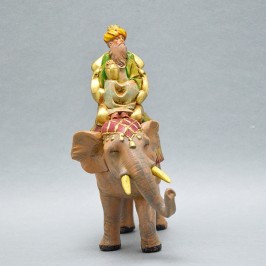 Re Magio Mulatto su Elefante