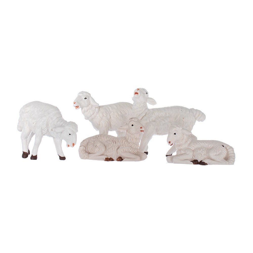 Pecore 5 pz Fontanini 12 cm Pecore 5 pz Fontanini 12 cm