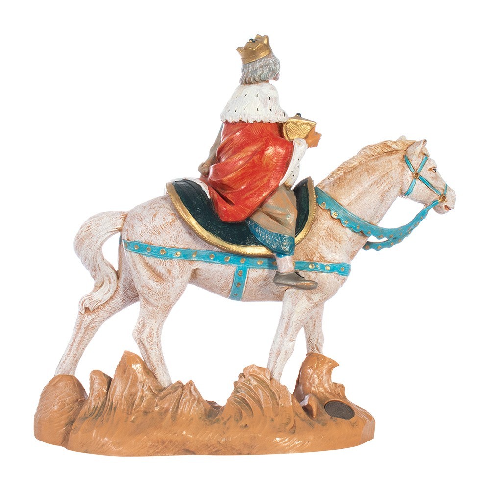 Re Bianco su Cavallo Fontanini 19 cm