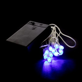 Serie 10 Luci Led Blu per Presepe