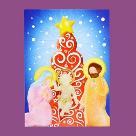 Gesù Bambino Fosforescente Con Cartoncino