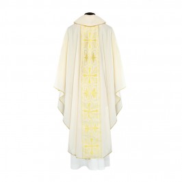 Casula Avorio con Stolone Ricamato