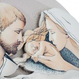 Quadretto Tondo Sacra Famiglia
