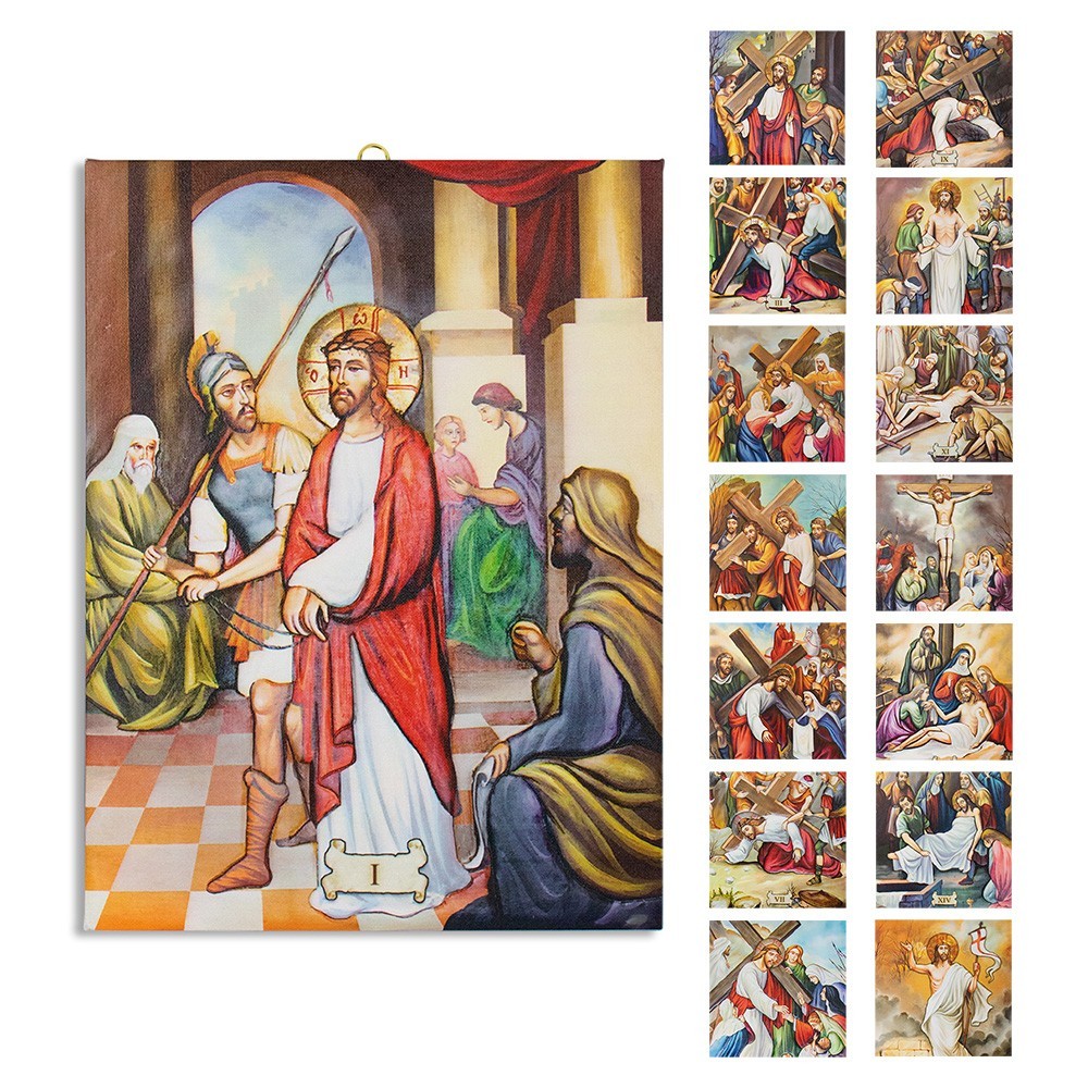 14 Stazioni Immagini Via Crucis Da Stampare Icone, dipinti e stazioni della Via Crucis | Myriam Arte Sacra