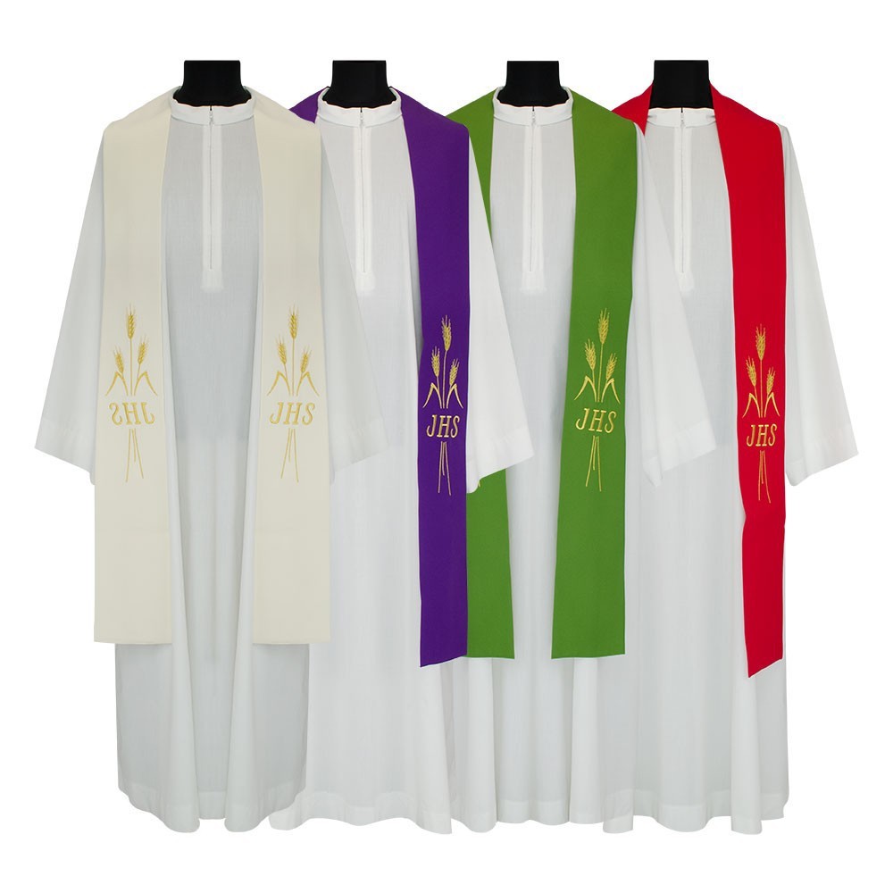 Stola Sacerdotale con Ricamo JHS Stola Sacerdotale con Ricamo JHS