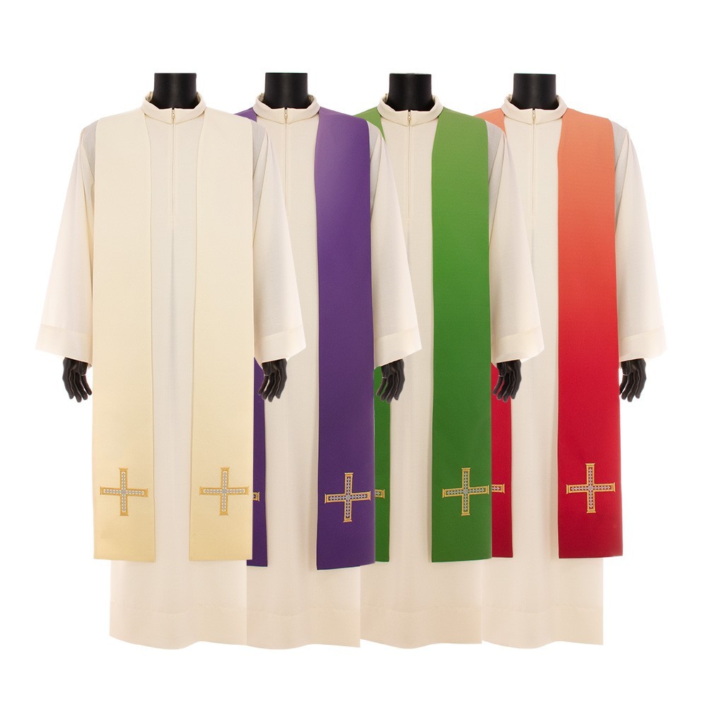 Stola Liturgica Ricamo Croce Stola Liturgica Ricamo Croce