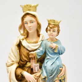 Madonna del Carmine resina cm. 29
