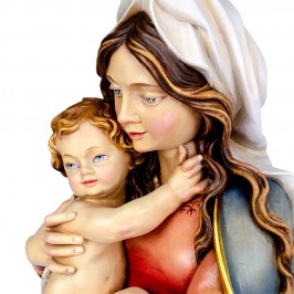 Statua Madonna Delle Alpi in Legno