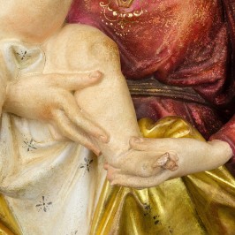 Madonna con Bambino Legno Antichizzato