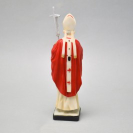 Statua Giovanni Paolo II Casula Rossa 21 cm