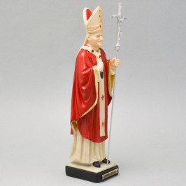Statua Giovanni Paolo II Casula Rossa 21 cm