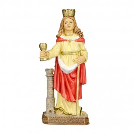 Statua Santa Barbara in Pvc