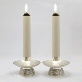 Coppia candelieri ottone