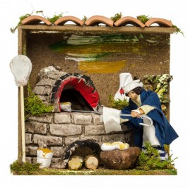 Panettiere cm 6 Presepe in Movimento