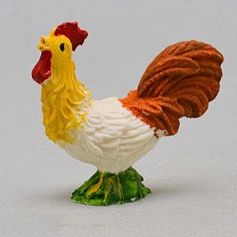 Coppia Gallo e Gallina in Resina