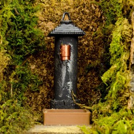 Presepe con Luci e Cascata con Pompa
