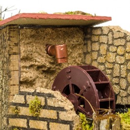 Mulino ad Acqua per Presepe