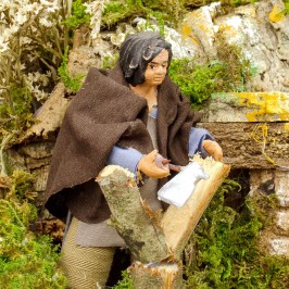 Presepe con Natività e Pastori in Movimento