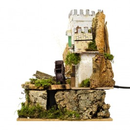 Mulino ad Acqua con Ponte per Presepe