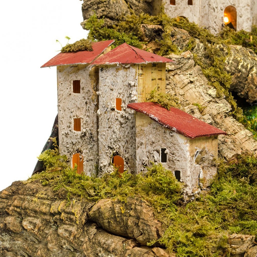 Ruscello con Lago e Paesaggio Presepe.