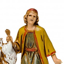 Uomo con Gallina per il Presepe