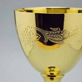Calice in Ottone Dorato