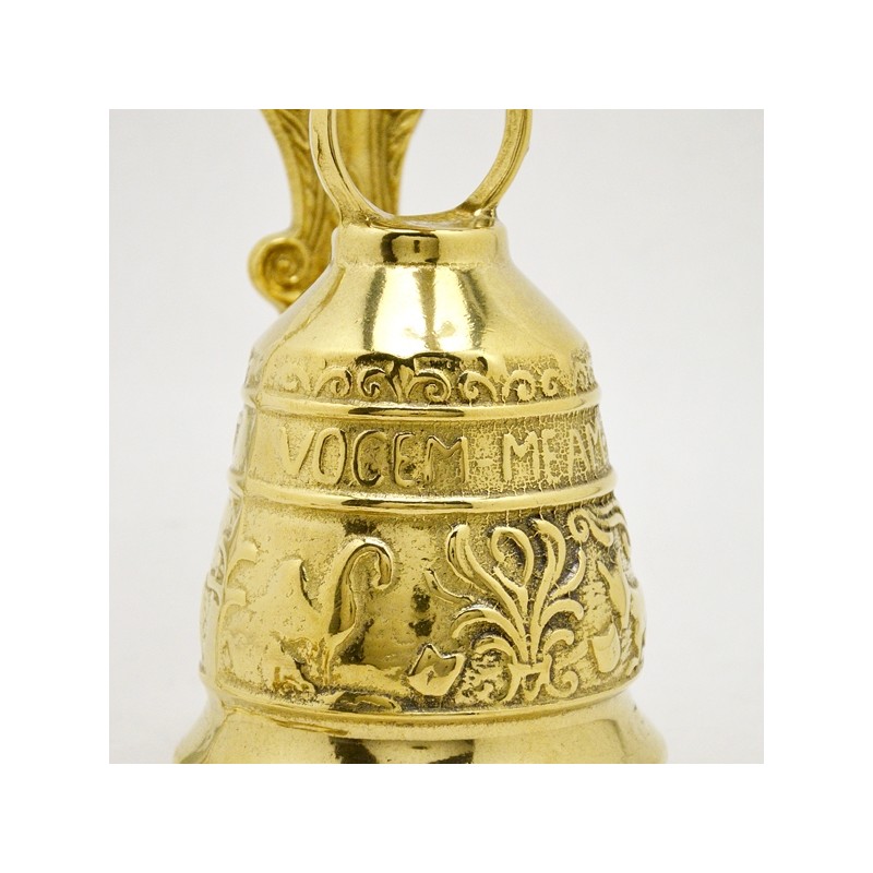 Campana Da Parete In Ottone Anticato - Diametro 13 Cm, Design Classico E Decorativo