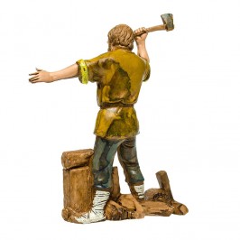 Boscaiolo con Ascia per il Presepe