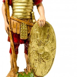 Soldato Romano con Scudo per il Presepe