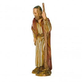 Pastore Anziano con Bastone per il Presepe