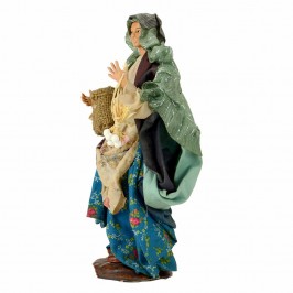 Donna Con Aglio in Terracotta