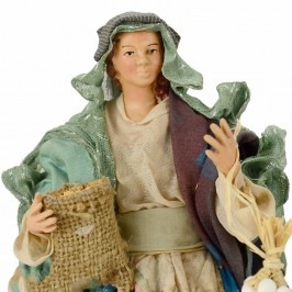 Donna Con Aglio in Terracotta
