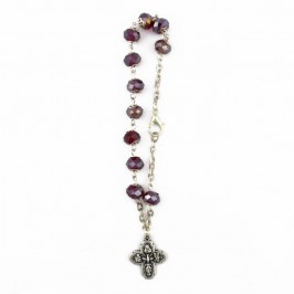 Bracciale Rosario Grani in Cristallo
