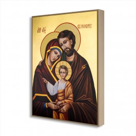 Quadro Foglia Oro Sacra Famiglia